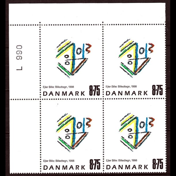 Danmark postfrisk marginalblok L990