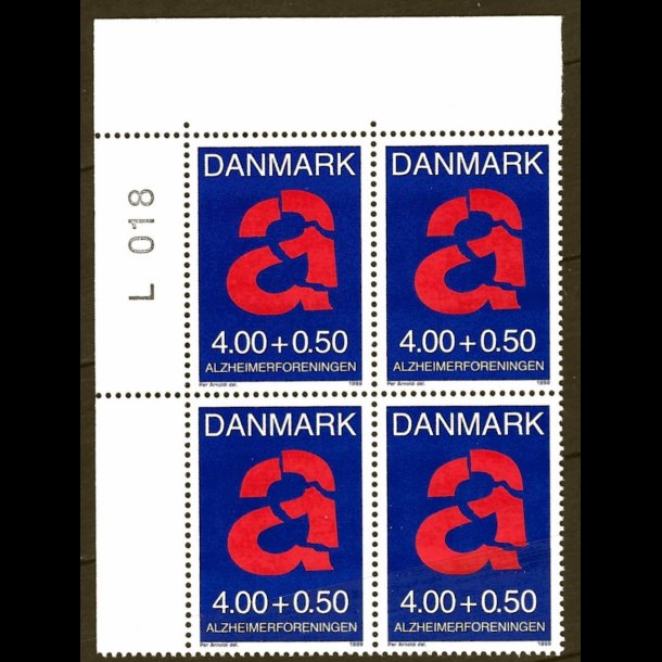 Danmark postfrisk marginalblok L1018