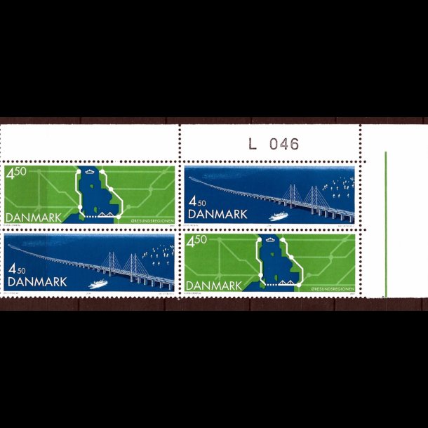 Danmark postfrisk marginalblok L1046
