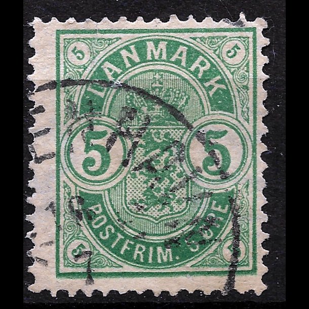 Danmark AFA 32 med sm hjrnetal, stemplet AFA kr. 700,00 - 1