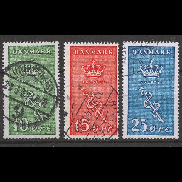 Danmark AFA 178-180 stemplet AFA 565,00-5