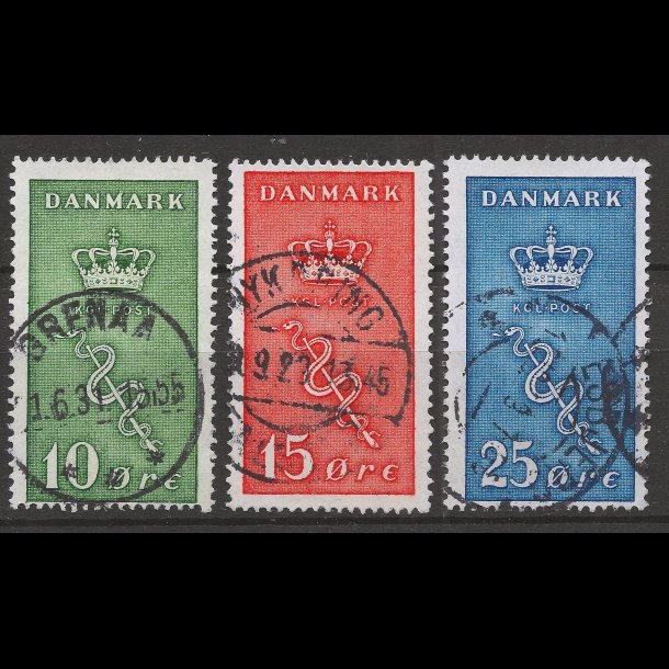 Danmark AFA 178-180 stemplet AFA 565,00-6