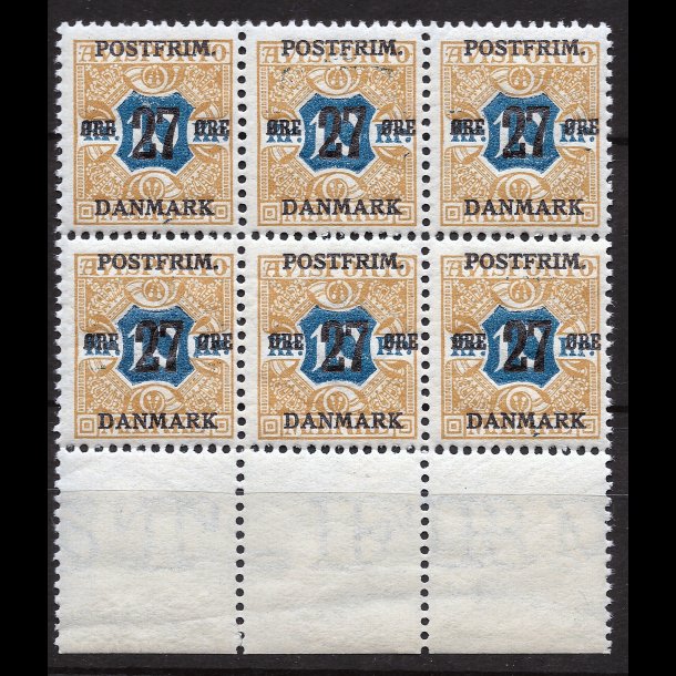 Danmark AFA 97 postfrisk 6-blok AFA 700,00 - 02