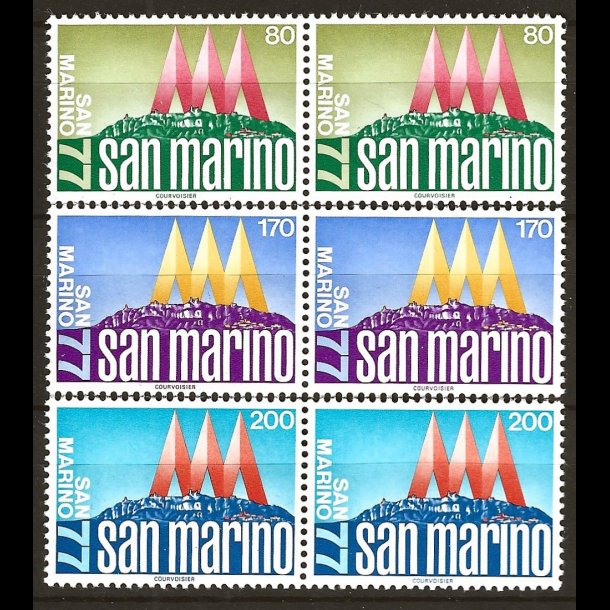 San Marino postfrisk AFA nr. 1099-1101