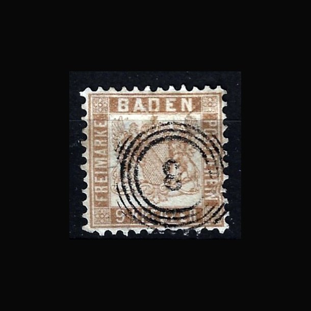 Baden stemplet AFA 20