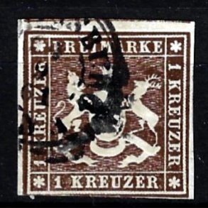 W�rttemberg stemplet AFA 11
