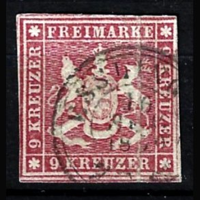 W�rttemberg stemplet AFA 9