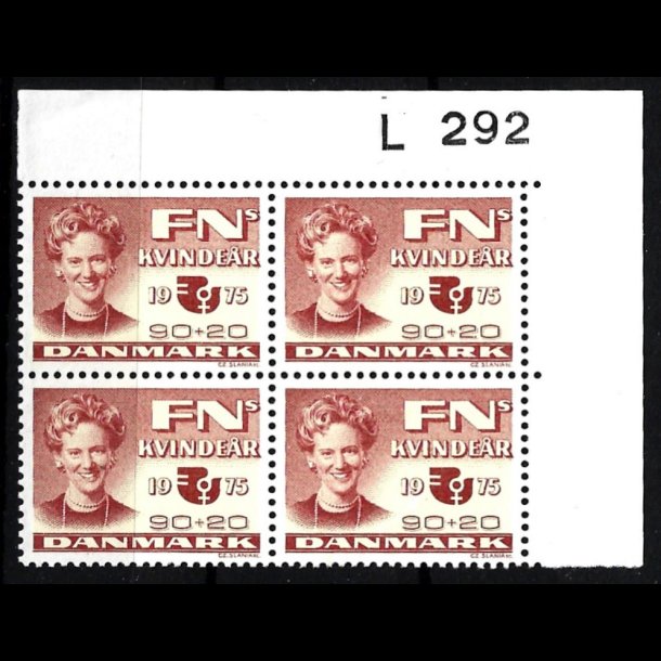 Danmark postfrisk marginalblok L292 