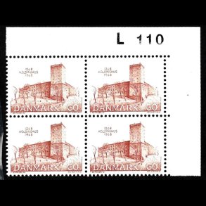 Danmark postfrisk marginalblok L110 
