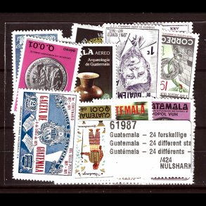 Guatemala postfriske 24 forskellige 