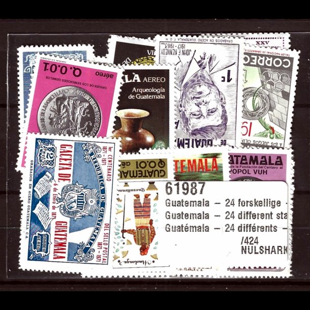 Guatemala postfriske 24 forskellige 