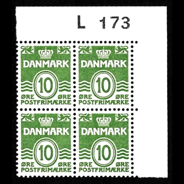 Danmark postfrisk marginalblok L173 