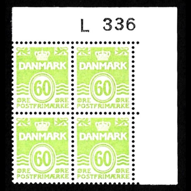 Danmark postfrisk marginalblok L336 