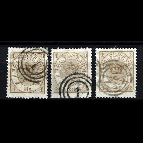 Danmark AFA 14 stemplet 3 stk. pne AFA kr. 3.900,00