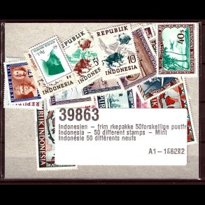 Indonesien postfriske 50 stk. forskellige