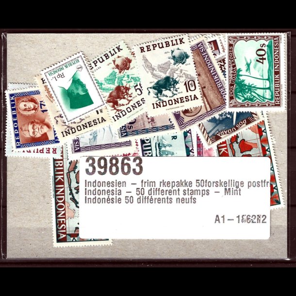 Indonesien postfriske 50 stk. forskellige