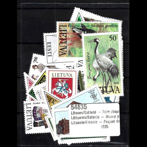 Litauen/Estland postfriske 48 stk. forskellige 