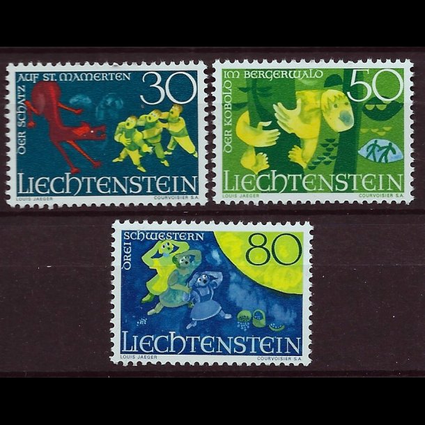 Liechtenstein postfrisk AFA nr. 499-501