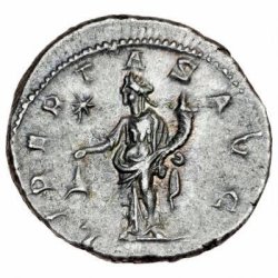 Romerske kejserdmme, Elagabalus,, r 218-222 e.kr., Denar, Rom se beskrivelse kval. 1+