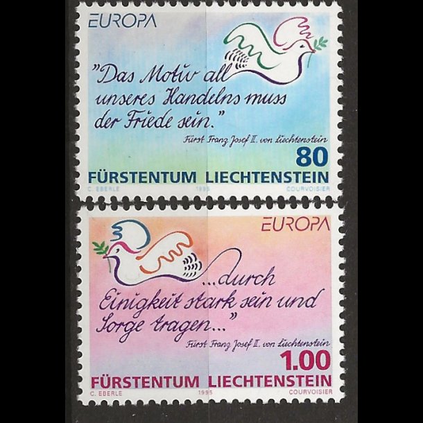 Liechtenstein postfrisk AFA nr. 1093-1094