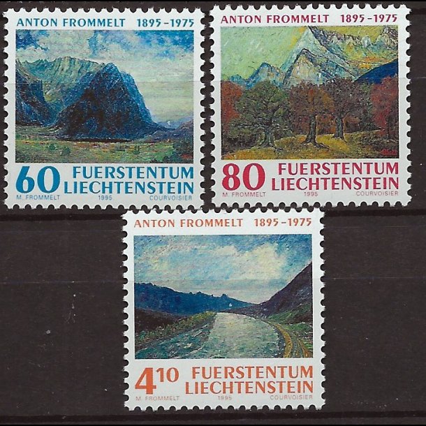 Liechtenstein postfrisk AFA nr. 1098-1100