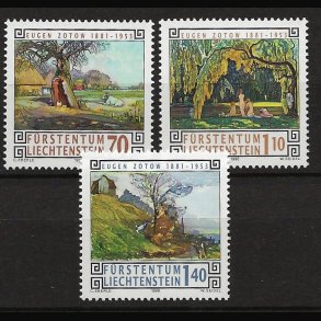 Liechtenstein postfrisk AFA nr. 1128-1130