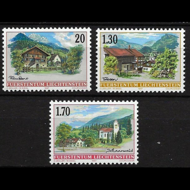 Liechtenstein postfrisk AFA nr. 1137-1139