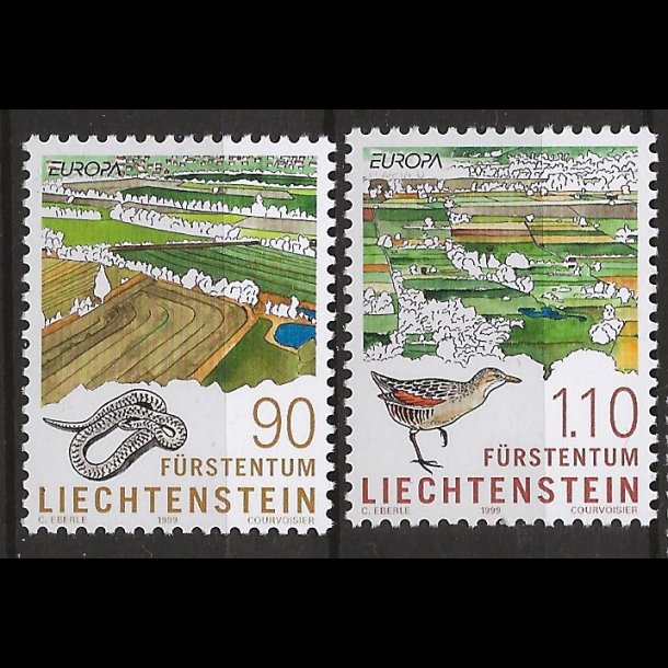 Liechtenstein postfrisk AFA nr. 1180-1181