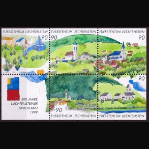 Liechtenstein postfrisk AFA nr. 1185-1189