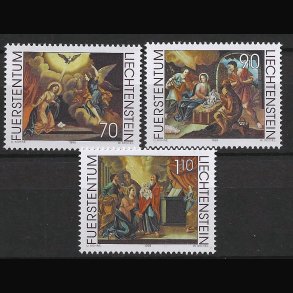 Liechtenstein postfrisk AFA nr. 1207-1209