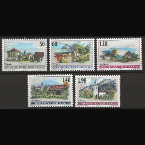 Liechtenstein postfrisk AFA nr. 1219-1223