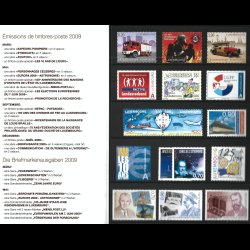 Luxembourg �rsmappe 2009 postfrisk se alle billeder