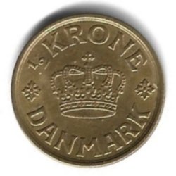 Danmark m�nt 1940 Chr. X, 1/2 kr., Sieg 1.2 kval. 1+