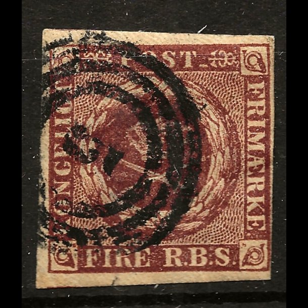 Danmark AFA 1 - 4 RBS Thiele Ia pnt mrke med nr. stempel Aarhuus -1032