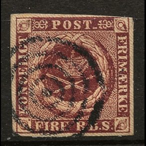 Danmark AFA 1 - 4 RBS Ferslew p�nt m�rke med stumt stempel-0029